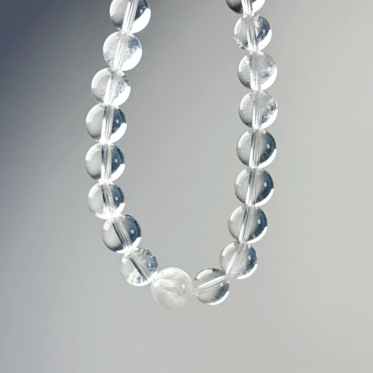 1002 Clear Quartz Snowflake Phantom Quartz bracelet