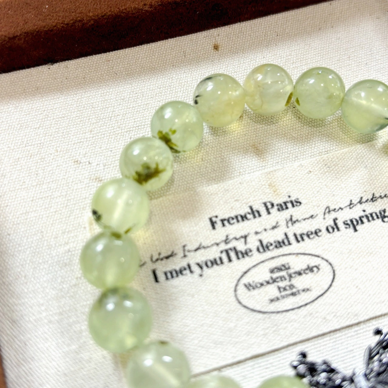 401  Prehnite Bracelet