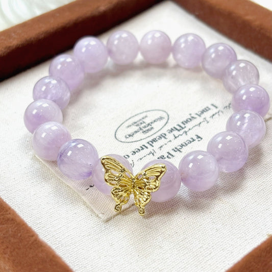 704 Purple Rutilated Quartz Bracelet