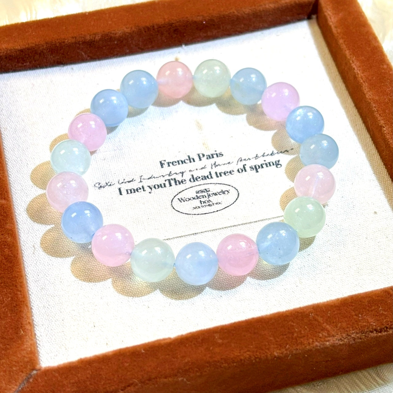 1203 Morganite Aquamarine bracelet