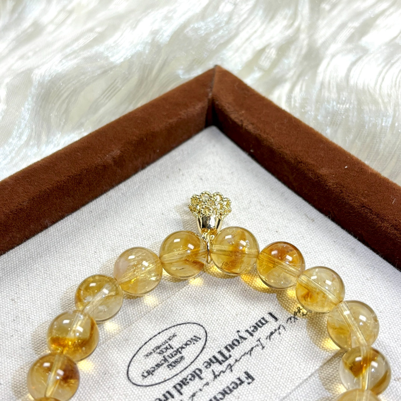 301 Yellow Phantom Quartz Amethyst Bracelet