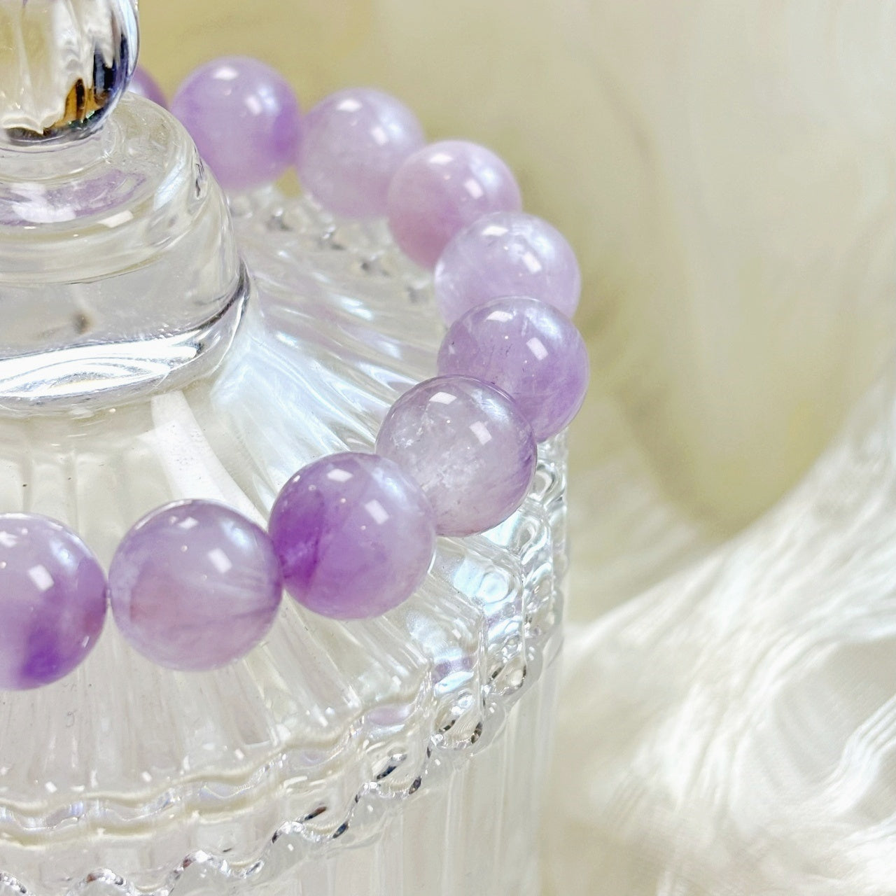 704 Purple Rutilated Quartz Bracelet
