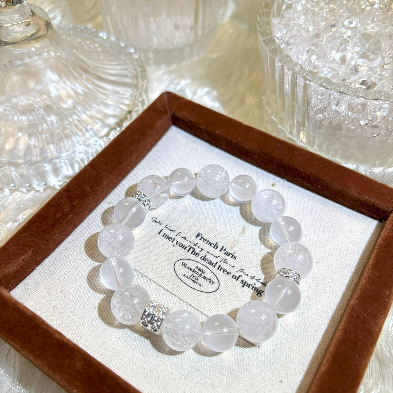 1003 Milky Quartz White Azeztulite bracelet