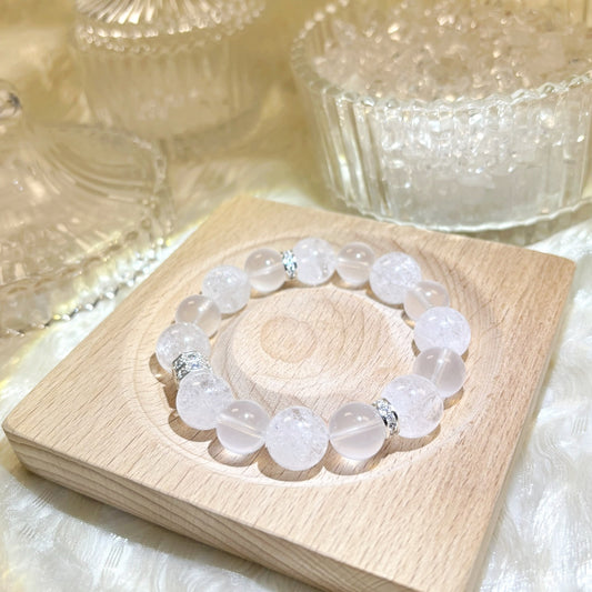 1003 Milky Quartz White Azeztulite bracelet