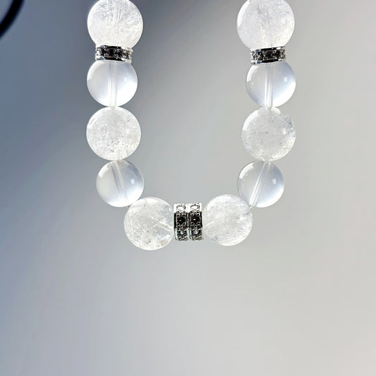 1003 Milky Quartz White Azeztulite bracelet