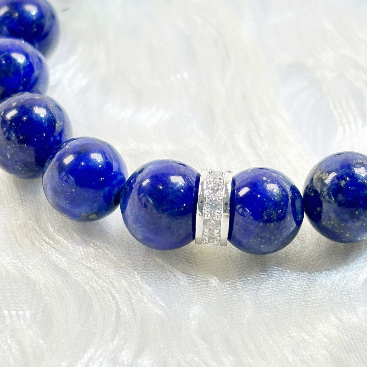 602  Lapis Lazuli Aquamarine Blue Tiger's Eye Bracelet