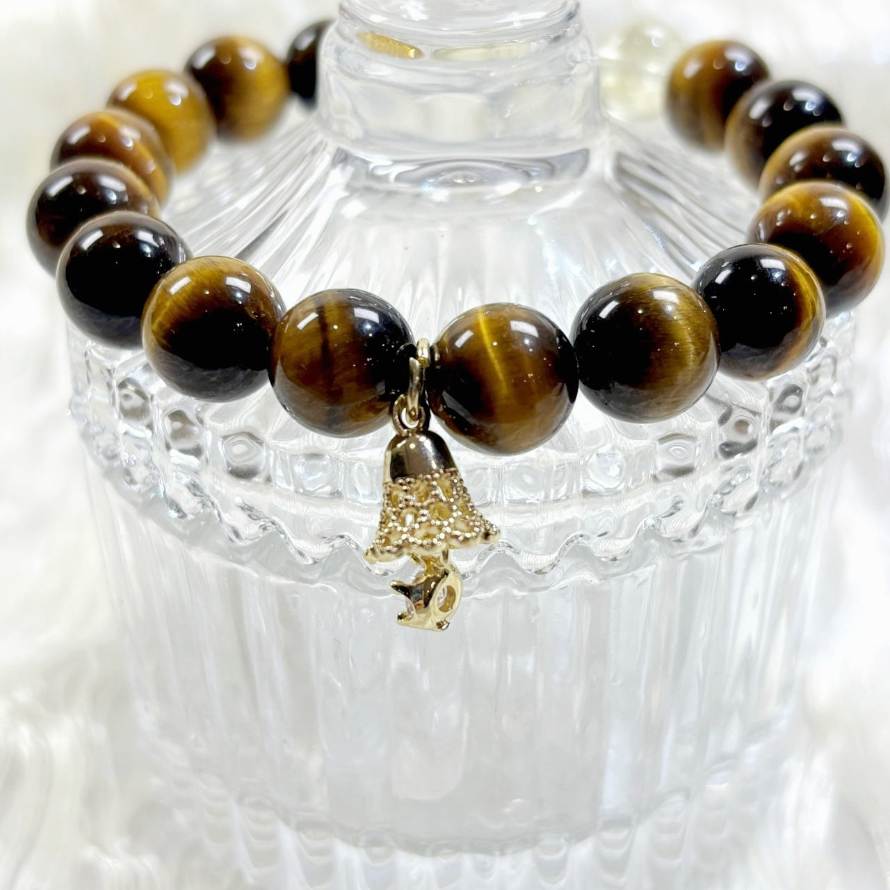 302 Yellow Tiger's Eye Yellow Phantom Quartz Citrine Bracelet
